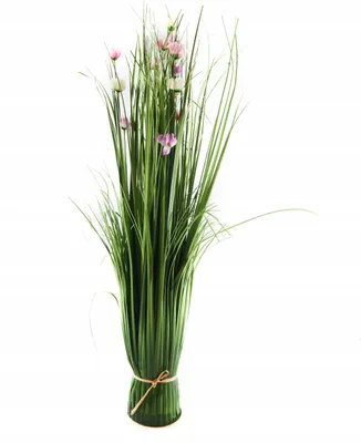Zdjęcie produktu dla Sztuczna Trawa Fejka Z Kwiatami Dekoracja 60Cm