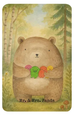 Produktbild von Mr. & Mrs. Panda Tagesdecke Bär Gefühl Design 100 x 150 cm - Weiß - Geschenk, Teddy, Durchgedreht, Kuscheldecke, Plaid, Verrückt, Decke, Heimdecke, Wahnsinn, Wärmedecke