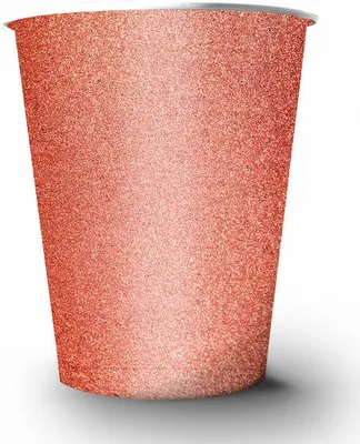 Immagine prodotto di Tazza americana per bevande grande decorazione per feste scintillante 10 pezzi oro rosa 530 ml -