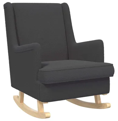 Produktbild von vidaXL Schaukelstuhl Dunkelgrau 62 x 80 x 85 cm Bouclé