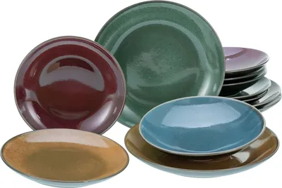Obrázok produktu pre CreaTable, 23859, Marrakesh Bunt, sada tanierov 12 ks, kamenina