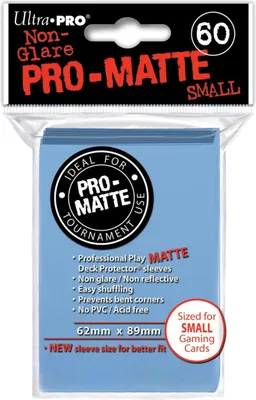 Image de Ultra Pro - Manchons Pro-Matte bleu clair petit (60)