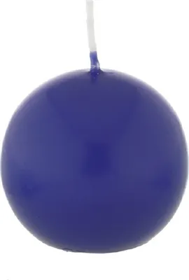 Produktbild von Kugelkerzen Royalblau, Ø 50 mm, 16 Stück, dt. Kerzen in RAL Kerzenqualität, Kein rußen und tropfen