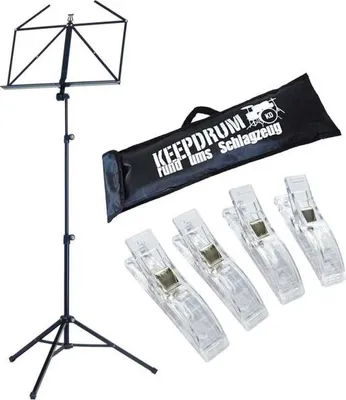 Produktbild von K&M 10065 Notenständer mit Tasche mit 4 Klammern