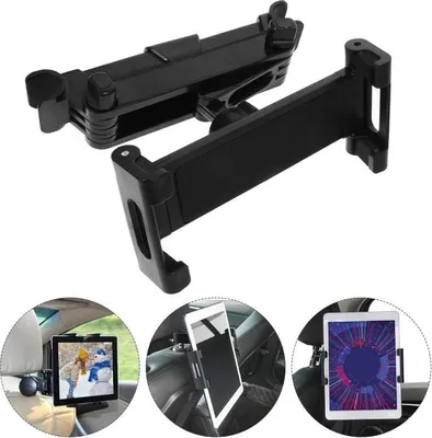 Immagine prodotto di Supporto regolabile per auto per tablet/telefono, da fissare al poggiatesta