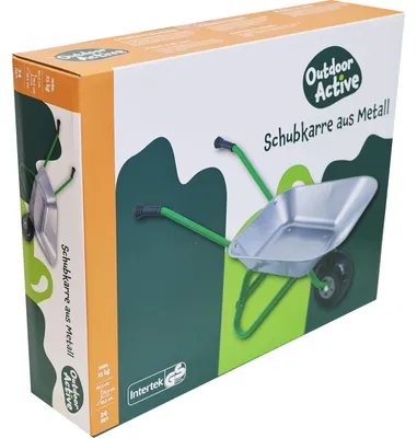 Produktbild von Outdoor Active Outdoor actve Schubkarre-Metall, silber/grün