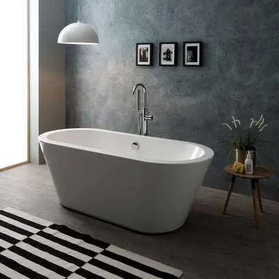 Produktbild von Feistehende Badewanne glänzend weiß | Cynderella