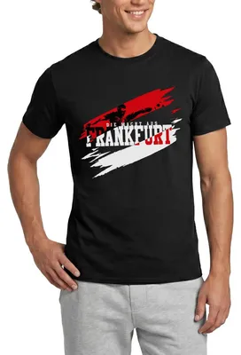 Produktbild von Spreadshirt Die Macht Aus Frankfurt Fußball Fan Männer T-Shirt, 3XL, Schwarz