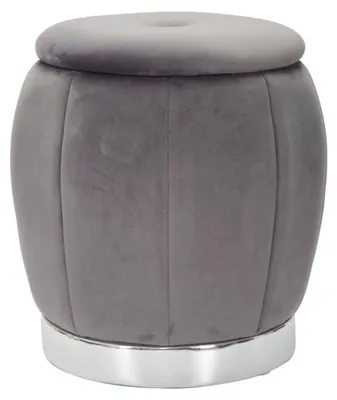 Produktbild von FURNLUX Hocker Paris Grau 43cm / Hauptfarbe: Grau / Abmessungen: 43 x 43 x 43 cm