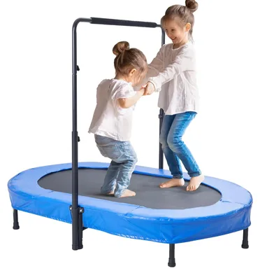 Obrázok produktu pre VEVOR detská trampolína vnútorná / vonkajšia trampolína skladacia mini trampolína záhradná trampolína pre batoľatá, narodeninový darček pre deti od 3 rokov pre zábavu, modrá