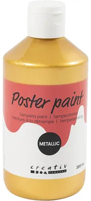 Produktbild von Temperafarbe Metallic, Gold, 300 ml/ 1 Pck [HOB-629889]
