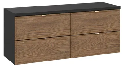 Image de Ensemble de salle de bain SAVIA : meubles sous vasque 120cm + plan vasque