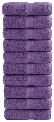 Immagine prodotto di vidaXL Asciugamani Premium SOLUND 10 pezzi Viola 30x30 cm 600 g/m²