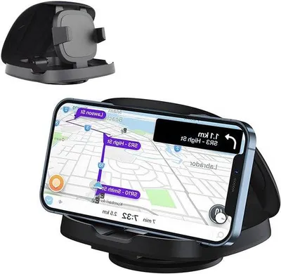 Image de Support de téléphone pivotant pour voiture, noir