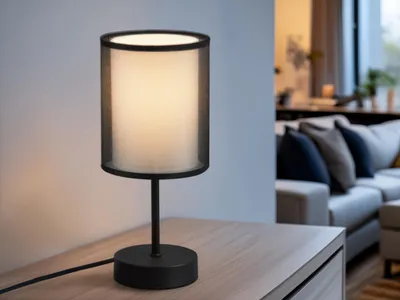 Obrázek produktu pro Stolní lampa Trio Burton E14 ⌀12,5cm černá matná