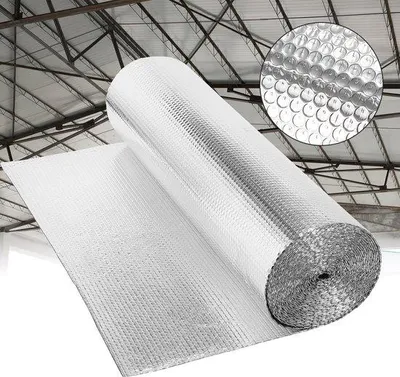 Produktbild von Aluminium-Isolatiefolie 10m Zinkfarben 130g/m² Thermofolie