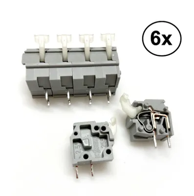 Produktbild von 6x WAGO 255-401 KLEMMENBLOCK LEITERPLATTE 24A Terminal Block 1polig #724946