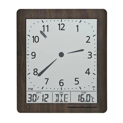 Obrázok produktu pre Digitálne nástenné hodiny 5893 AMS riadené rádiovým signálom 24cm