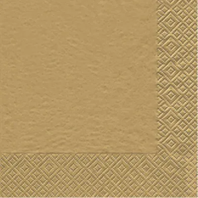 Produktbild von 20 Servietten Modern Colours gold 33x33cm