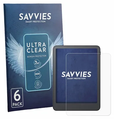 Produktbild von 6x Für Amazon Kindle Colorsoft 2026 Schutzfolie Savvies Displayschutz Display Schutz Folie Klar Transparent