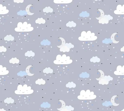 Immagine prodotto di Carta da parati in tessuto non tessuto 38125-2 Little Love blu cielo grigio