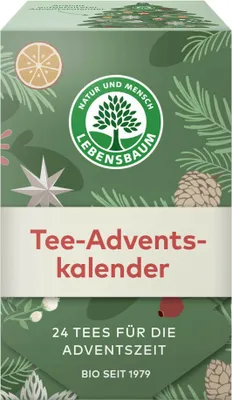 Zdjęcie produktu dla KALENDARZ ADWENTOWY (HERBATKI I HERBATY)(24 szt.) 42,5 g - LEBENSBAUM