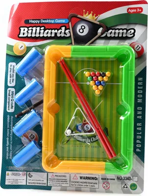 Produktbild von Mini Billardtisch Kinder Tischbillard Set Poolbillard Spiel Spielzeug Klein Kompakt