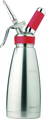 Zdjęcie produktu dla MOSA  Sahneapparat Edelstahl, doppelwandig, Inhalt: 0,50 Liter, Höhe: 288 mm