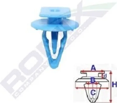 Image de 5x ROMIX C60646 Clip inférieur