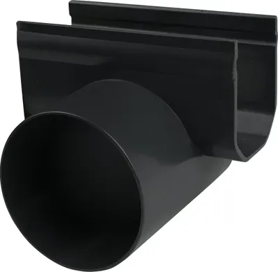 Immagine prodotto di Uscita laterale in plastica Ø75mm per canali di drenaggio stretti - al pezzo