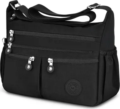 Image de TEUEN Crossbody Bag Femme Grande capacité Imperméable Nylon Sac à bandoulière