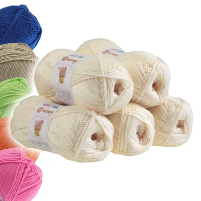 Produktbild von 5 x 100g Strickgarn Kartopu BABY ONE Antipilling Babywolle Babygarn, Farbwahl