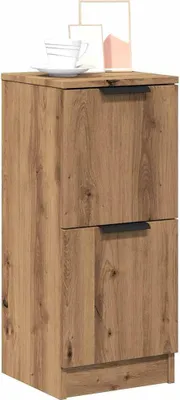Obrázek produktu pro vidaXL Artisan dubový příborník 30x30x70 cm materiál na bázi dřeva