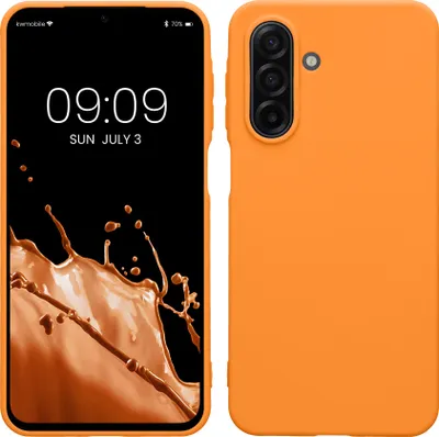 Produktbild von kwmobile Handyhülle für Samsung Galaxy A17 4G / 5G Hülle - TPU Case - Kabelloses Laden - Schutzhülle Cover in Fruity Orange