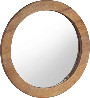 Obrázek produktu pro vidaXL Nástěnné zrcadlo 60 cm Teak Round