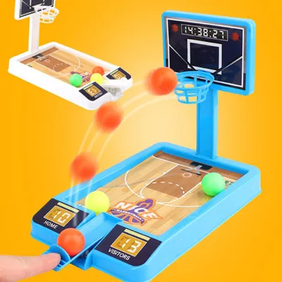Immagine prodotto di Gioco da tavolo di basket rimbalzante con espulsione delle dita per l'interazione genitore-bambino