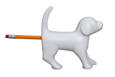Produktbild von Bellender Bleistiftspitzer Hund in weiß