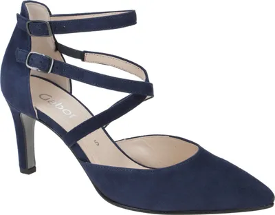Produktbild von Gabor 31.390 Damenschuhe - Riemchen Pumps blau Elegant NEU