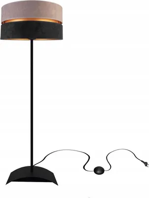 Produktbild von Stehlampe Wohnzimmer Grau-Schwarz-Gold Stehleuchte Standleuchte Design Modern E27 aus Serie N340 (N340-P-GRS)