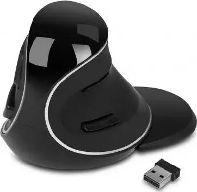 Image de Delux grip mouse plus - souris ergonomique pour droitier - souris verticale - sans fil
