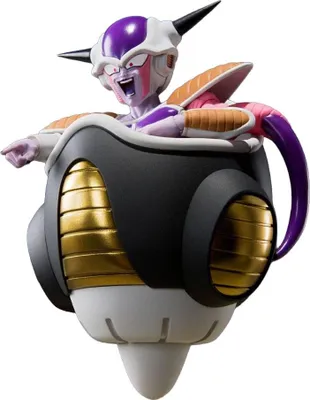Produktbild von Dragon Ball Z S.H. Figuarts Actionfigur Frieza (Erstform) & Frieza Pod Reissue, 11 cm