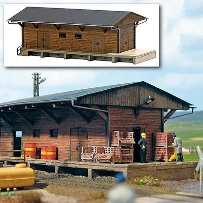 Zdjęcie produktu dla Busch 1421 Szopa towarowa "Braunsdorf" Sput H0 w