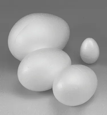 Produktbild von Styroporei 45 mm, 20 Stück – Vielseitiges Bastelmaterial für kreative Projekte