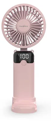 Obrázek produktu pro Ruční ventilátor | 90 mm | 6 rychlostí | Růžový