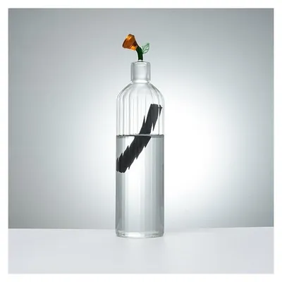 Productafbeelding van Economische waterfilterkan van glas, 1,1 liter, met Frans bamboekoolfilter