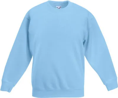 Produktbild von F324K - Fruit of the Loom Kids´ Premium Set-In Sweat Sky Blue    116