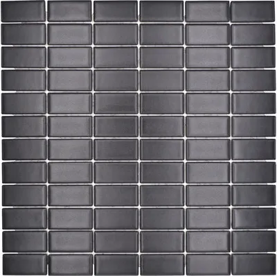 Produktbild von Keramikmosaik ST 395 schwarz 30x30 cm