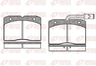 Produktbild von REMSA Bremsbeläge Satz Vorne Bremsklötze für IVECO DAILY I Pritsche/Fahrgestell 0211.12