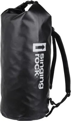 Schwarze Materialtasche Dry Bag von singing rock; ideal für Arbeitssicherheit und Outdoor-Aktivitäten.