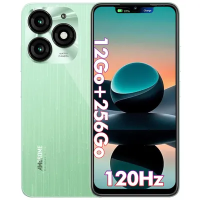 Image de Smartphone Itel A70 12GO+256GO Smartphone Pas Cher Écran 6.6" 5000mAh Téléphone sans abonnement Android 13 Caméra 13MP Dual SIM/NFC - Vert